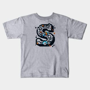 Letter S design graffity style Kids T-Shirt